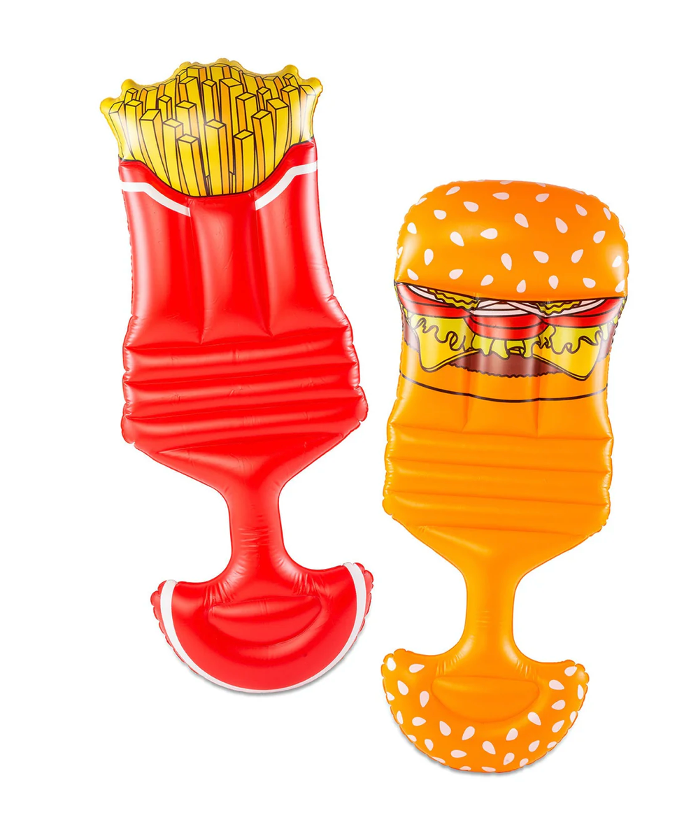 BURGER AND FRIES SADDLE SEAT FLOAT